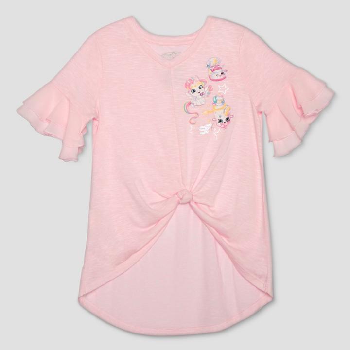 Shopkins Girls' Shoppies Flutter Unicorn Short Sleeve T-shirt -