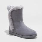 Girls' Hadlee Microsuede Fashion Boots - Cat & Jack Gray