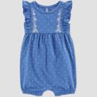 Carter's Just One You Baby Girls' Dot Romper - Blue