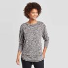 Women's Long Sleeve Crewneck Cozy Sweatshirt - Knox Rose Black