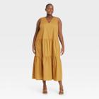 Women's Plus Size Sleeveless Dress - Who What Wear Brown