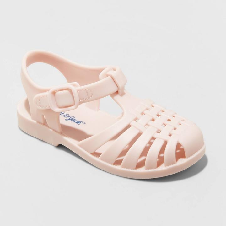 Toddler Girls' Sunny Jelly Sandals - Cat & Jack Blush