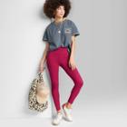 Women's Ascot + Hart Graphic High-waisted Leggings - Red