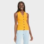 Women's V-neck Sweater Vest - Who What Wear Yellow