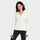 Women's Microfleece Pullover Sweatshirt - All In Motion Cream