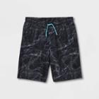 Boys' Quick Dry Board Shorts - All In Motion Black/gray