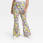 Sanrio Women's Hello Kitty Plus Size Colorblock Graphic Flare Pants - 1x, One Color