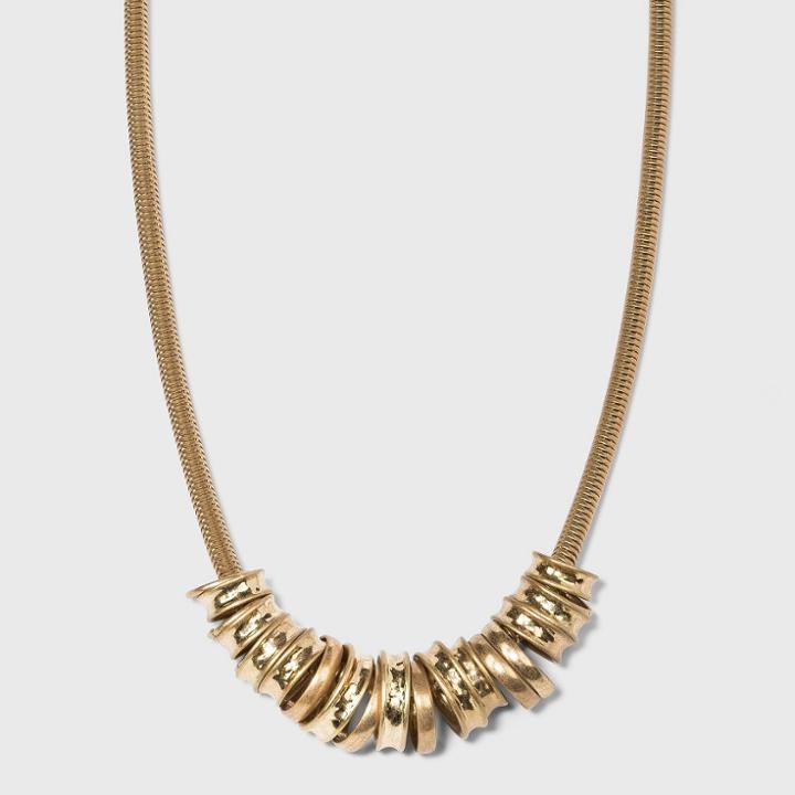 Ring Charm Necklace - A New Day Gold