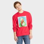 Men's Disney Kermit Snowball Long Sleeve Graphic T-shirt - Red