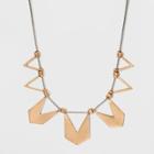 Cut Out Chevron Castings Statement Necklace - Universal Thread Gold, Women's