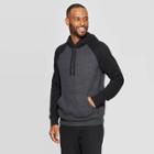 Men's Regular Fit Ultra-soft Fleece Hooded Pullover Sweatshirt - Goodfellow & Co Slate Black M,