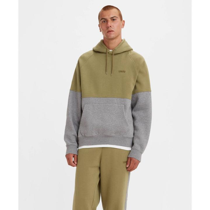 Levi's Men's Relaxed Fit Pullover Sweatshirt - Dark Olive Green