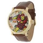 Men's Marvel Iron Man Vintage Shiny With Alloy Case - Brown