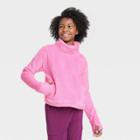 All In Motion Girls' High Pile Sherpa Fleece Pullover Sweatshirt - All In