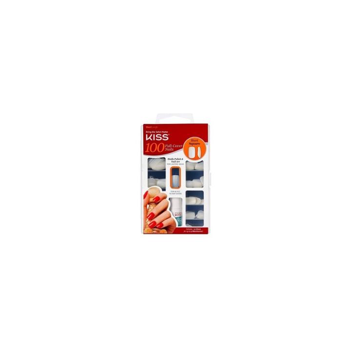 Kiss Nails Full Cover Fake Nails - Short