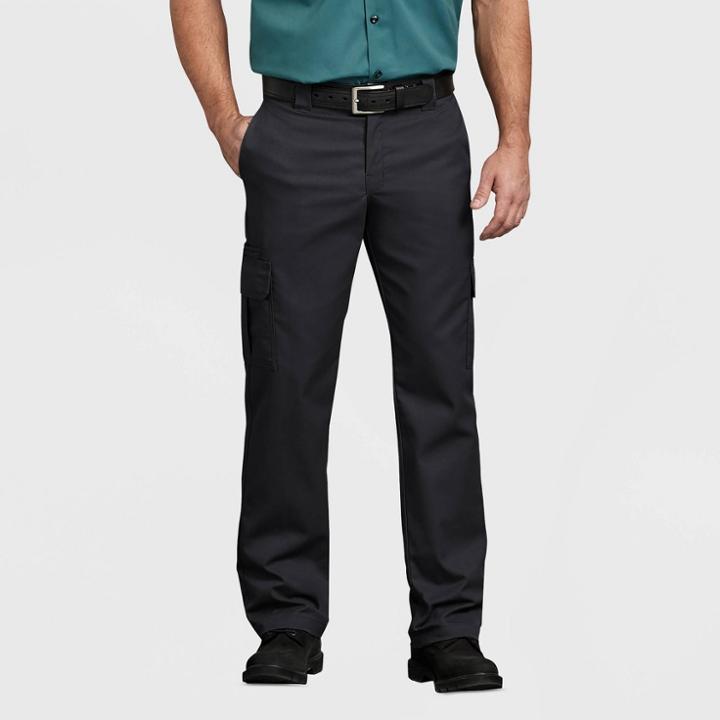 Dickies Men's Straight Fit Cargo Pants - Black