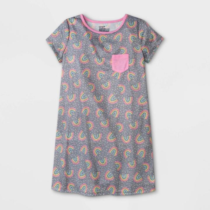 Girls' Rainbow Nightgown - Cat & Jack Gray