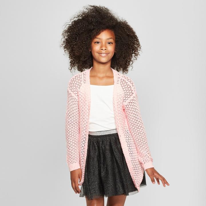 Girls' Open Cardigan - Cat & Jack White