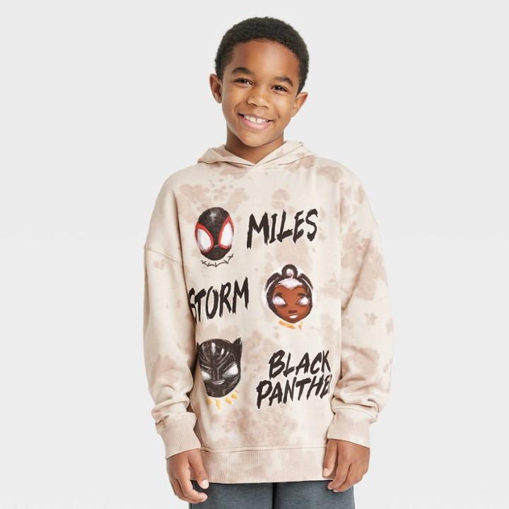Boys' Marvel X Nikkolas Smith Pullover Sweatshirt - Beige