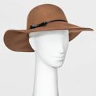 Women's Felt Floppy Hat - A New Day Brown