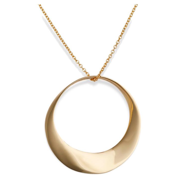 Target 14mm Open Circle Pendant In Vermeil Gold