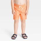 Toddler Boys' Tree Swim Shorts - Cat & Jack Orange