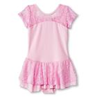 Danz N Motion By Danshuz Girls' Lace Cap Sleeve Activewear Leotard - Pink