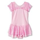 Danz N Motion By Danshuz Girls' Lace Cap Sleeve Activewear Leotard - Pink