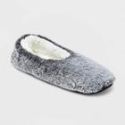 No Brand Women's Faux Fur Cozy Pull-on Slipper Socks - Black