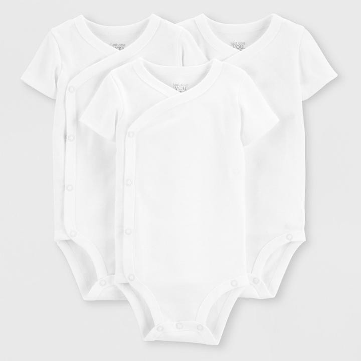Baby 3pk Bodysuits - Just One You Made By Carter's White