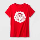 Shinsung Tongsang Women's Santa's Fan Club Graphic T-shirt - Red L,