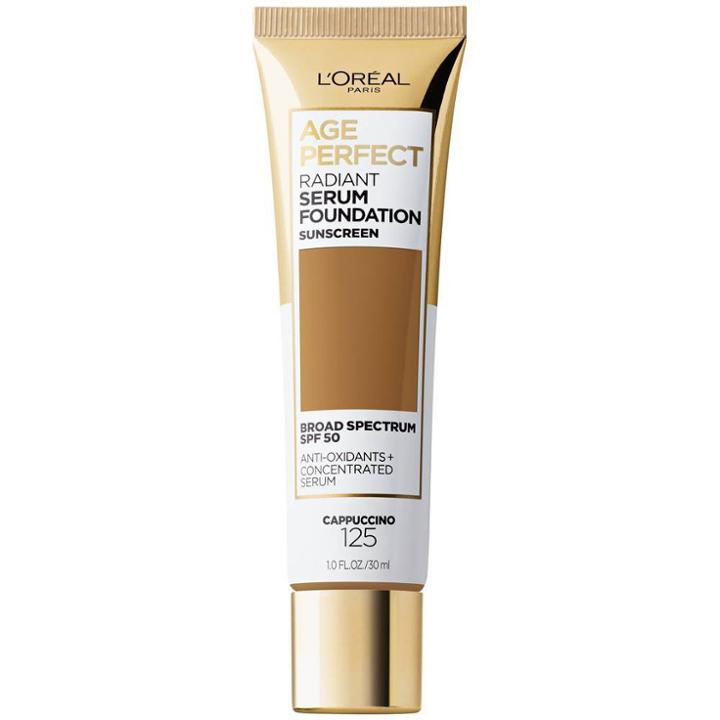 L'oreal Paris Age Perfect Radiant Serum Foundation With Spf 50 Cappuccino