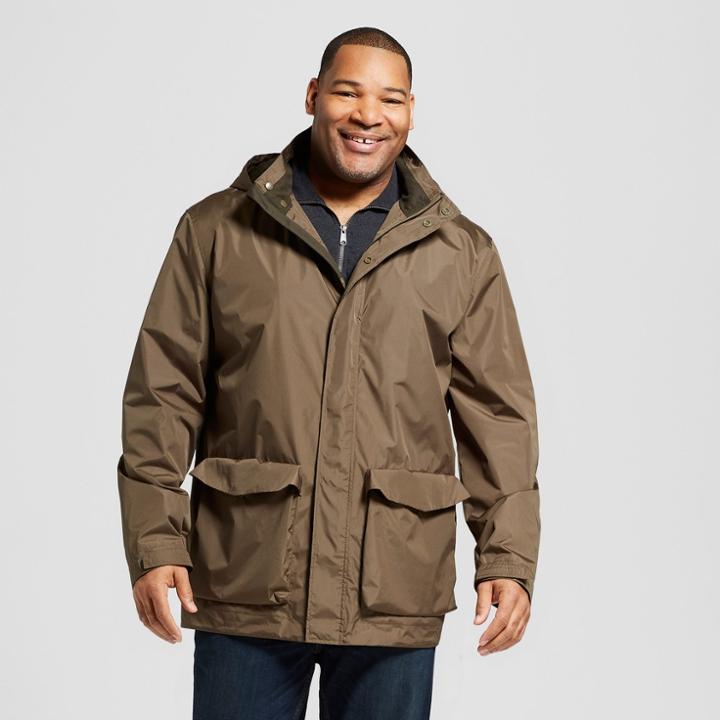 Men's Tall Rain Jacket - Goodfellow & Co Olive (green)