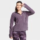 Women's Microfleece Pullover Sweatshirt - All In Motion Dark Purple
