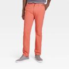 Men's Slim Fit Chino Pants - Goodfellow & Co Coral