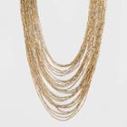 Seedbead Multilayer Necklace - A New Day Gold, Women's,
