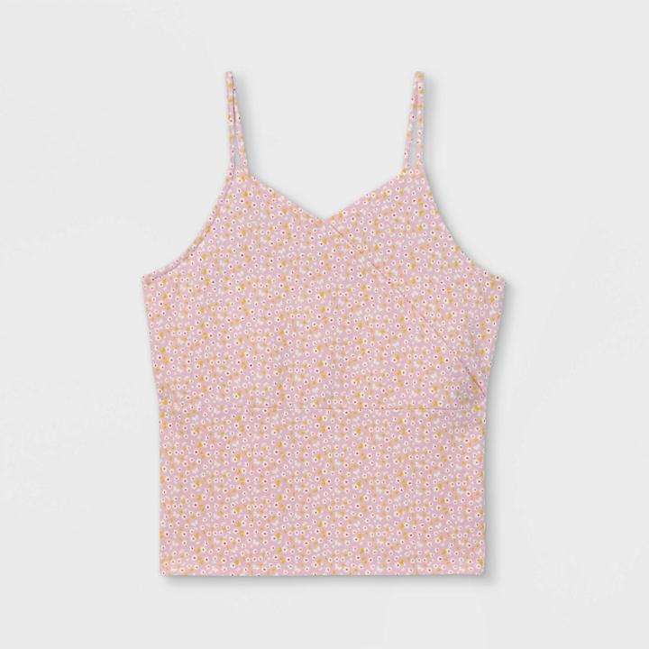 Girls' V-neck Cami Tank Top - Art Class Purple