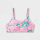 Girls' Floral Print Bikini Swim Top - Art Class