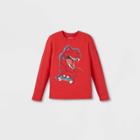 Boys' Dinosaur Gamer Graphic Long Sleeve T-shirt - Cat & Jack Red