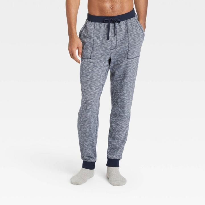 Men's Double Weave Jogger Pajama Pants - Goodfellow & Co Fighter Pilot Blue