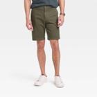 Men's Every Wear 9 Slim Fit Flat Front Chino Shorts - Goodfellow & Co Paris Green
