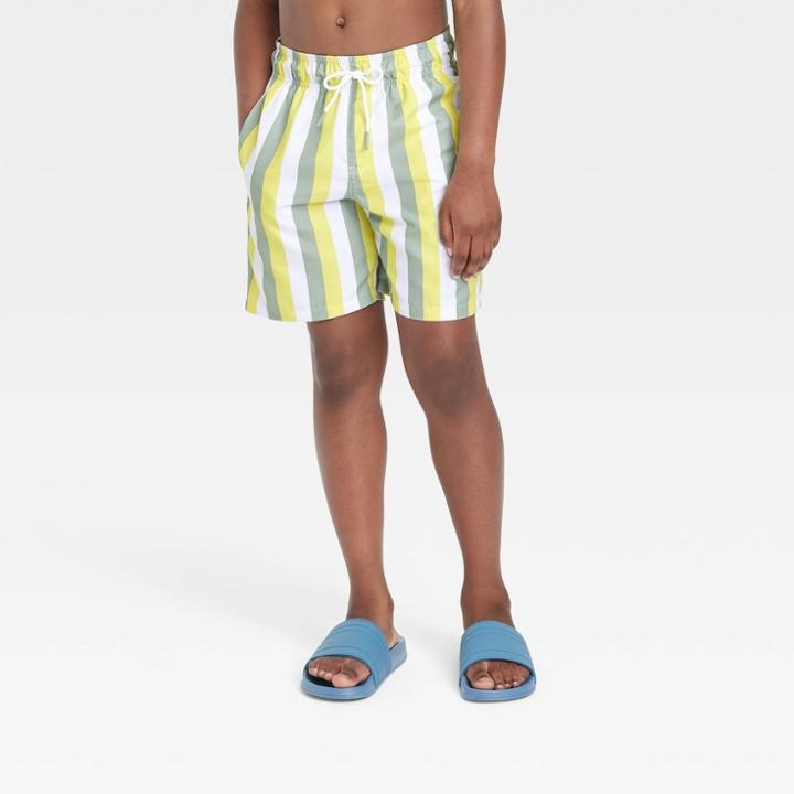 Boys' Solid Swim Shorts - Cat & Jack Yellow