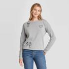 Women's Disney Mickey Mini Details Graphic Sweatshirt - Gray
