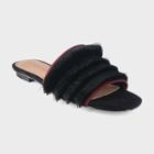 Women's Brea Fringe Slide Sandal - Who What Wear Black