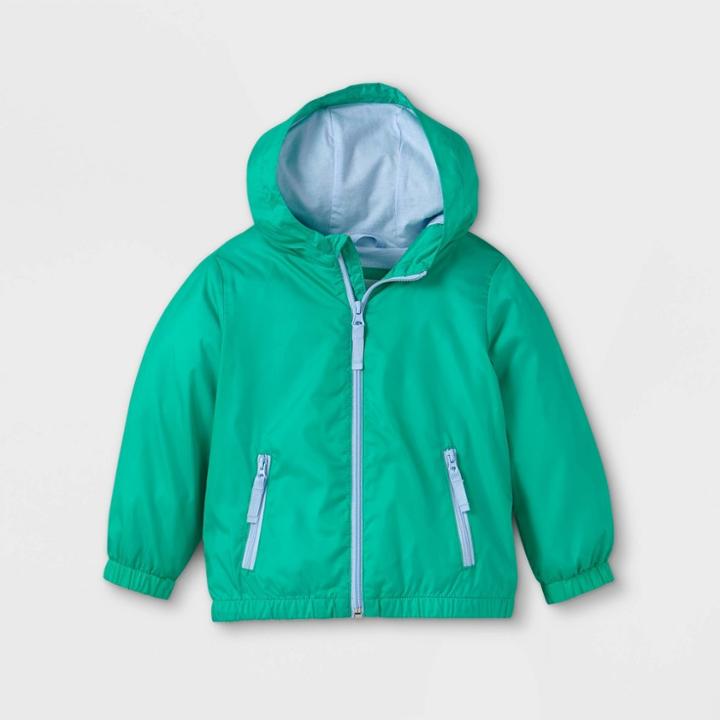 Toddler Boys' Windbreaker Jacket - Cat & Jack Green