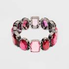 Rhinestones With Stretch Bracelet - A New Day Pink