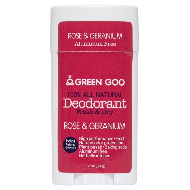 Target Green Goo Deodorant Oval Stick Rose & Geranium Natural Deodorant