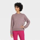 Women's Fine Gauge Crewneck Sweater - A New Day Dark Brown