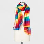 Target Pride Adult Striped Rainbow Oblong Scarf, Women's,