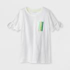 Girls' Tie Sleeve T-shirt - Cat & Jack White